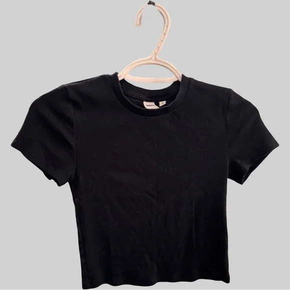 TNA Black Short Sleeve Baby Tee - Picture 1 of 7